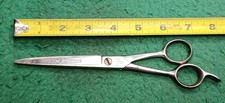 Vintage 8" KEEN KUTTER Barber Shears With Finger Rest, Made In The U.S.A.