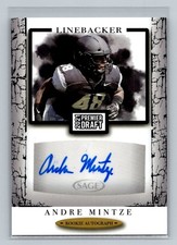 2021 SAGE Premier Draft Andre Mintze #A119 Autograph Black Vanderbilt