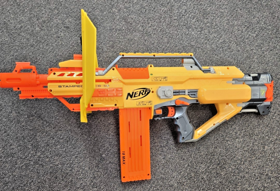 Nerf Stampede ECS-50 N-Strike Blaster Gun w/ Magazine