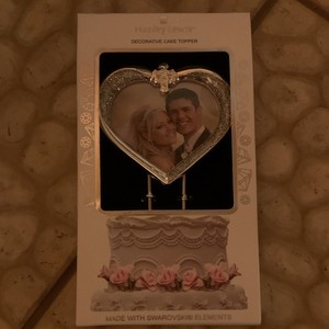Harvey Lewis Decorative Cake Topper Swarovski Heart Photo Frame Wedding