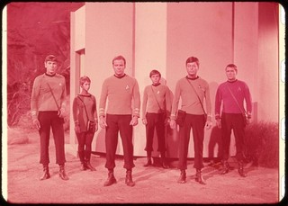 Rare 1967 STAR TREK TOS 35mm Film Clip DEADLY YEARS Great Lead Crew Portrait F51