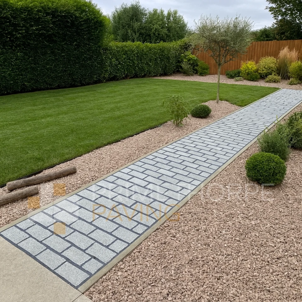 Granite Setts 20x10cm Block Paving Stones Grey Granite Patio Driveway Cobbles. - Image 2 of 4
