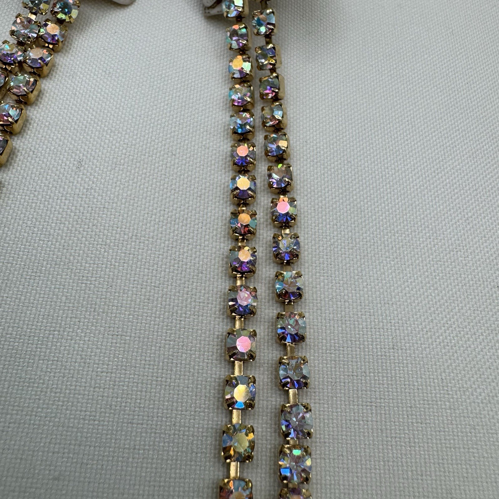 Runway Statement Dangle Earrings Long Aurora Bore… - image 8