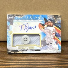 2023 Topps Inception Nolan Jones Autograph Patch Booklet #IAP-NJ Guardians 3/6 