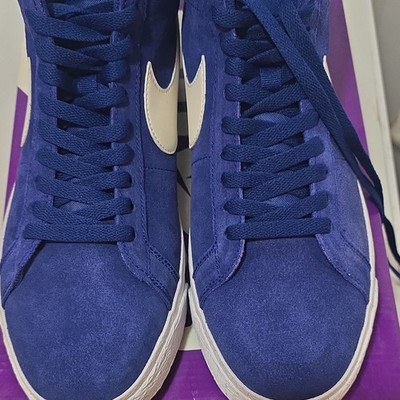 Nike SB Zoom Blazer Mid Blue Skateboarding Shoes Men's Size 11.5