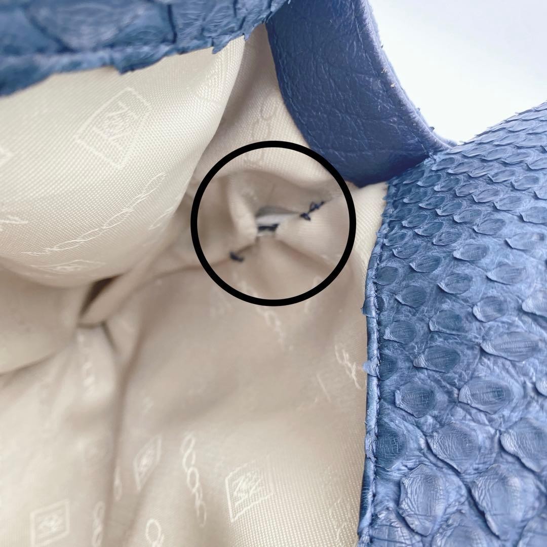 Good Condition 2WAY Real Python Mini Boston Bag E… - image 14