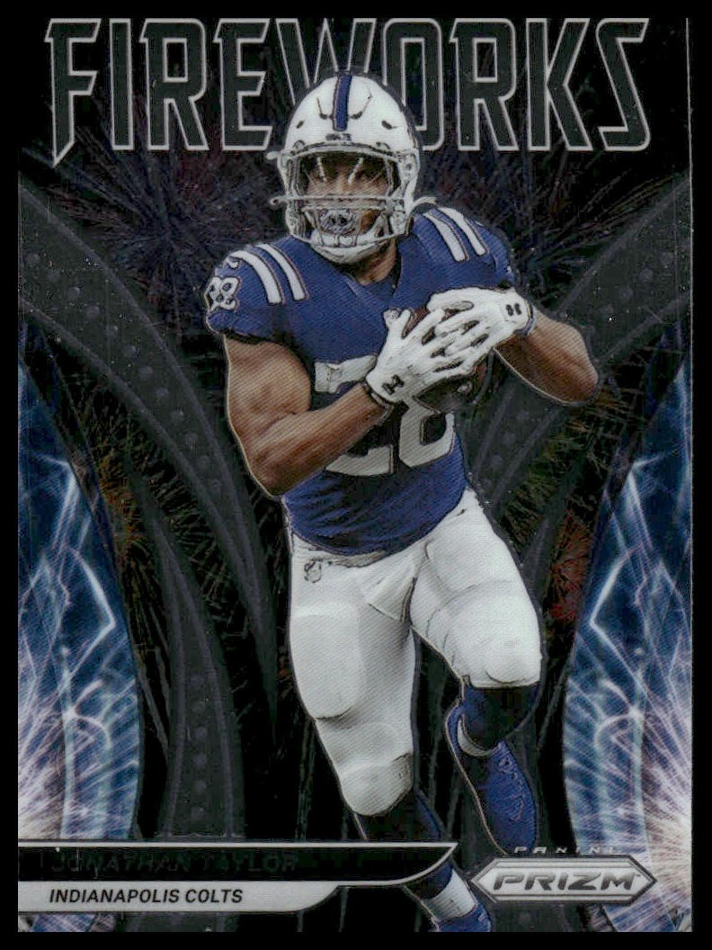 2021 Panini Prizm #F-3 Jonathan Taylor Fireworks Indianapolis Colts