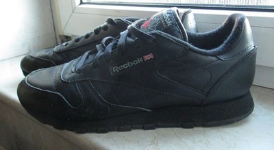 REEBOK CLASSIC LEATHER WOMEN ECHTLEDER BASIC SNEAKER FREIZEIT BLACK SCHWARZ 41
