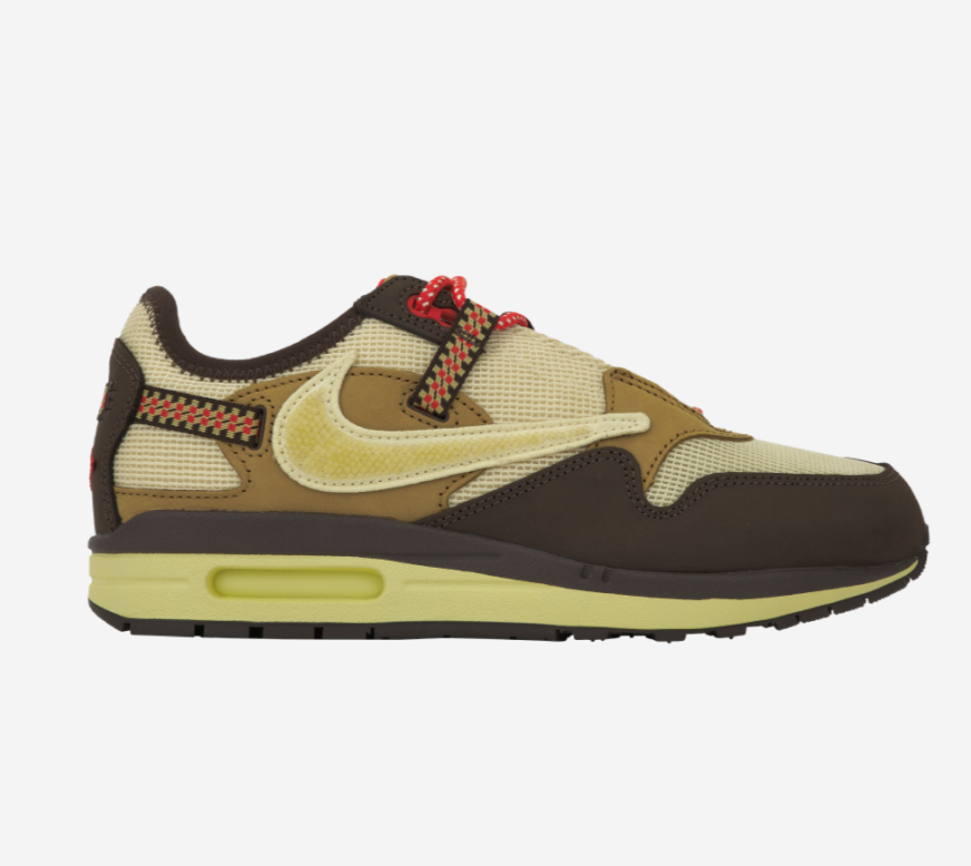 RARE SIZE US 5 Nike Air Max 1 x Travis Scott Baroque Brown DO9392