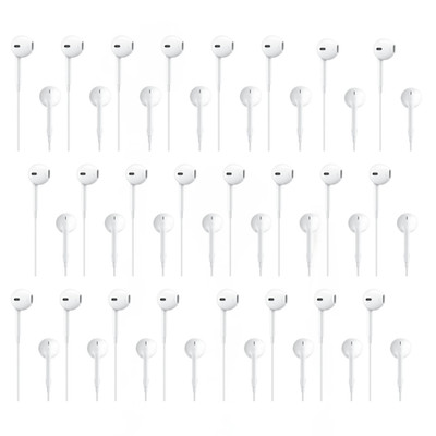 WaveSound Wired Earbuds with 3.5mm AUX Jack | No Mic & No Remote - 24 Pack