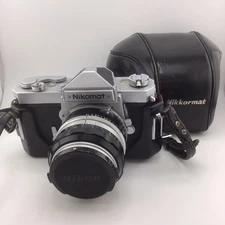 Nikon Nikomat FT 35mm SLR Film Camera 50mm f/1.4 JAPAN Hard Cover Case Strap