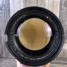 Vintage Kodak Aero-Ektar 9x9 12" 307mm f/2.5 RM610 Type 1 Aerial Lens