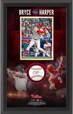 Bryce Harper Philadelphia Phillies Framed Signed Baseball Shadow Box