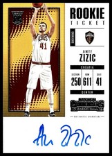 2017-18 Panini Contenders / Ante Zizic ROOKIE ON-CARD AUTO. rookie card picture