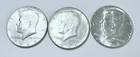 KENNEDY HALF DOLLAR LOT OF 3 - 90% SILVER #4871