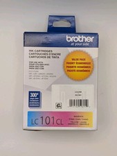 Genuine Brother LC-101 Color Ink Cartridges-for MFC-J470DW J870DW-OEM-3PK