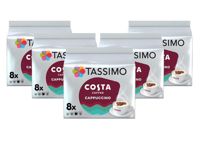 Costa Cappuccino 80 Discs - 40 Servings, Perfect for Coffee Lovers!