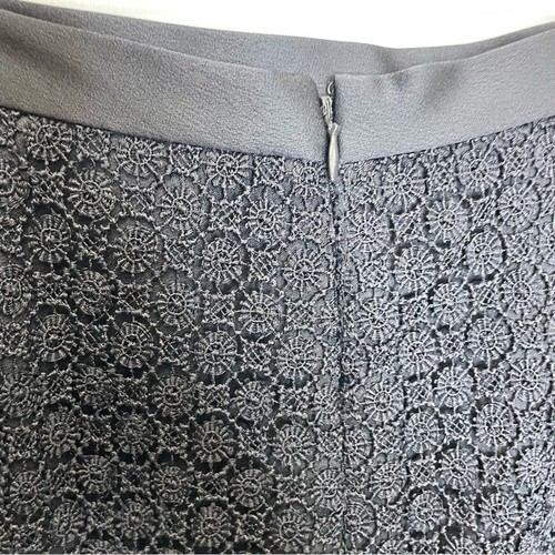 Albert Nipon black floral lace pencil skirt business casual womens 6 whimsigoth - Foto 5 di 8