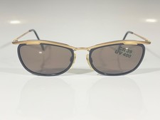 Vintage Jil Sander 739 Sunglasses Gold Black CR39 UV400 New Old Stock