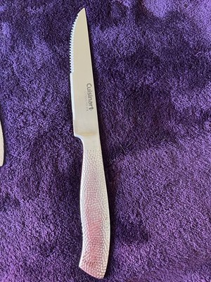 Cuisinart High Carbon Stainless Steel Hammered Handle Steak Knife C77SSH17PB-STK