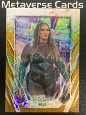 2026 Topps Chrome WWE Nia Jax Gold Mini Diamond Refractor /50