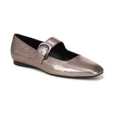 Women's Naturalizer Cosmic Square Toe Mary Jane Ballet Flats Pewter Leather