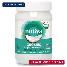 Nutiva Organic, Cold-Pressed, Unrefined, Virgin Coconut Oil from Fresh, non-GMO,