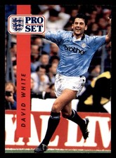 1990-91 Pro Set - David White #135 (RC) Manchester City English Football Soccer