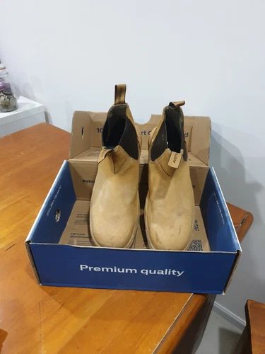 Steel Blue Safety Boots Size 13 Wheat Hobart Worn Only Once!! Excellent!