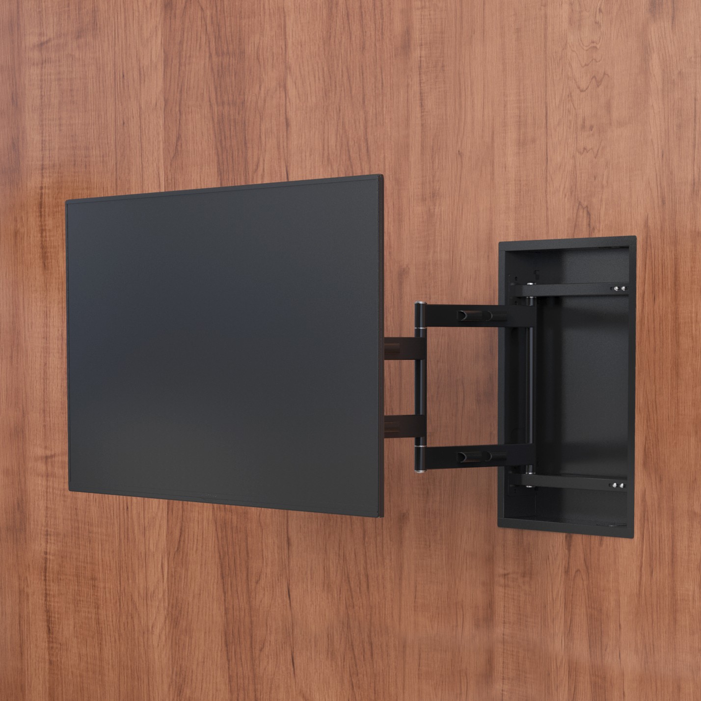 VIVO Recessed In-Wall TV Mount for up to 75" LED LCD Screens, Ultra Low Profile