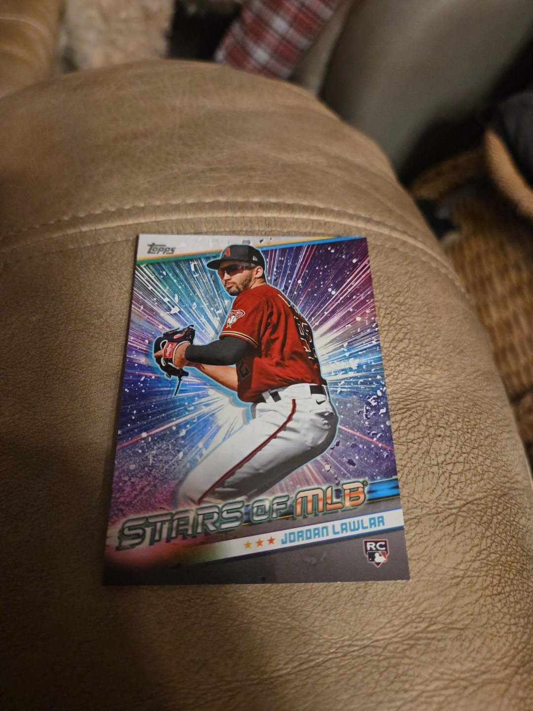 2024 TOPPS SERIES 1 STARS OF MLB JORDAN LAWLAR RC ARIZONA DIAMONDBACKS #SLMB-4