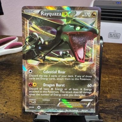 Rayquaza EX Ultra Rare Dragons Exalted 85/124 LP Pokémon TCG - Image 1 of 3