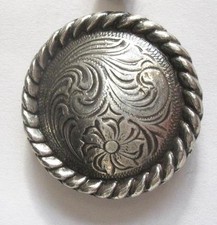 Screw On Concho Concha 26mm Indian Biker Western Rope Rodeo