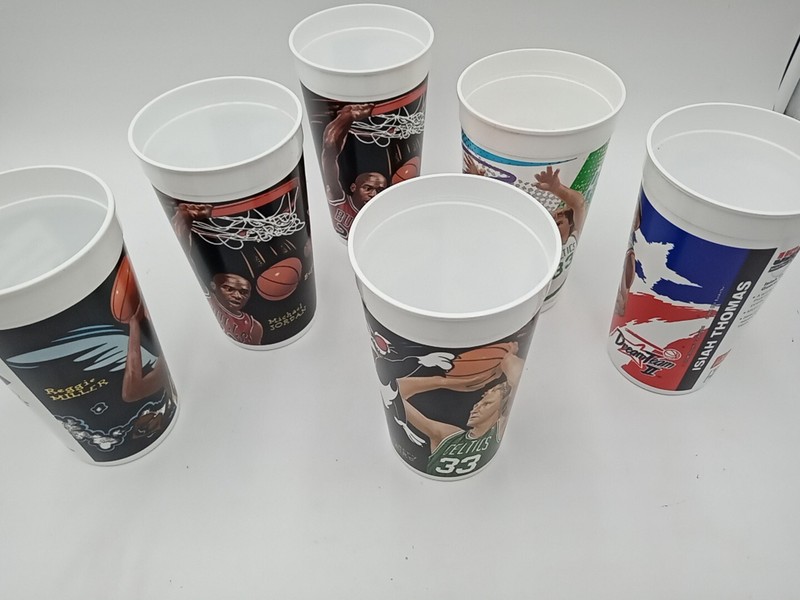 McDonald's Basketball Cups assorted lot of 6 #uab3