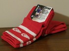 Mitre Youth Football Soccer Socks - Shoe Size 3-9 - Red - Made in USA