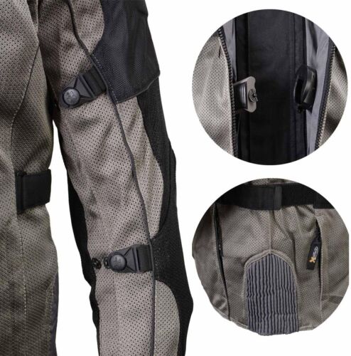 Xelement Men's 'Venture' Black w/ Grey Motorcycle Jacket with X-Armor - SZ M - Picture 4 of 8