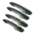 For 2014-2024 Infiniti Q50 Glossy Carbon Fiber Smart Side Door Handle Cover Trim
