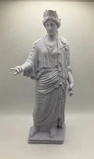 ROMAN SCULPTURE OF A GODDESS 9.8 INCH/250 MM, MUSEUM REPRODUCTION
