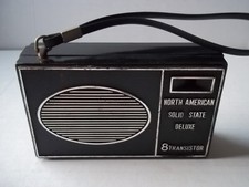 North American portable AM radio. Works, but volume crackles. SOLD AS-IS. Preown