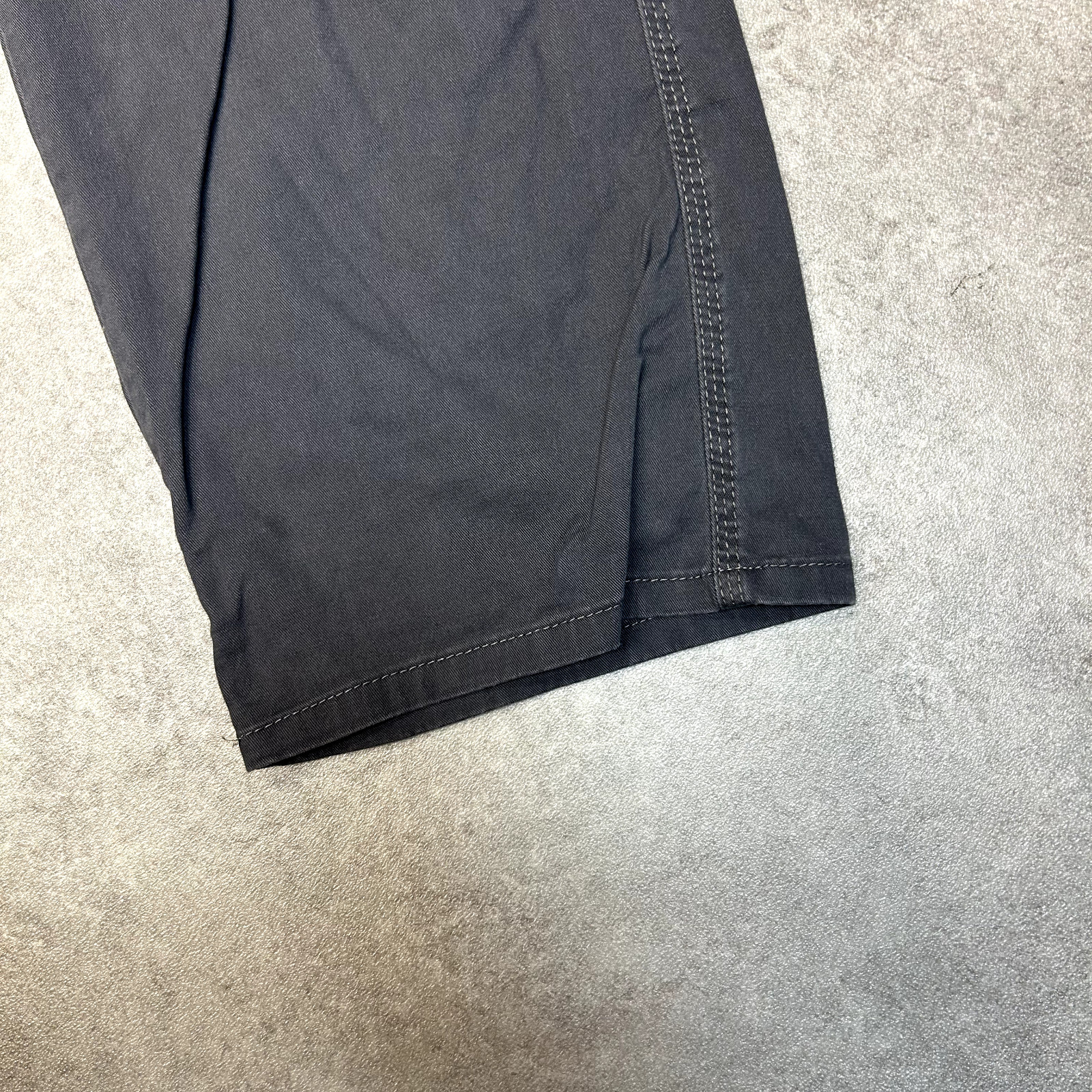 Wrangler Cargo Trousers Mens 34" Y2K Baggy Fit Wide Leg Workwear Pants, Grey image 10
