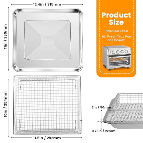 Cuisinart TOA-60 TOA-65 TOA-70 Air Fryer Basket Tray Replacement  
