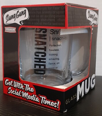 Glass 22oz SNATCHED Definition Mug Slang Gang Cup Streamline Imagined