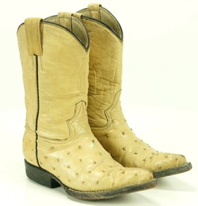 pointed toe ostrich boots