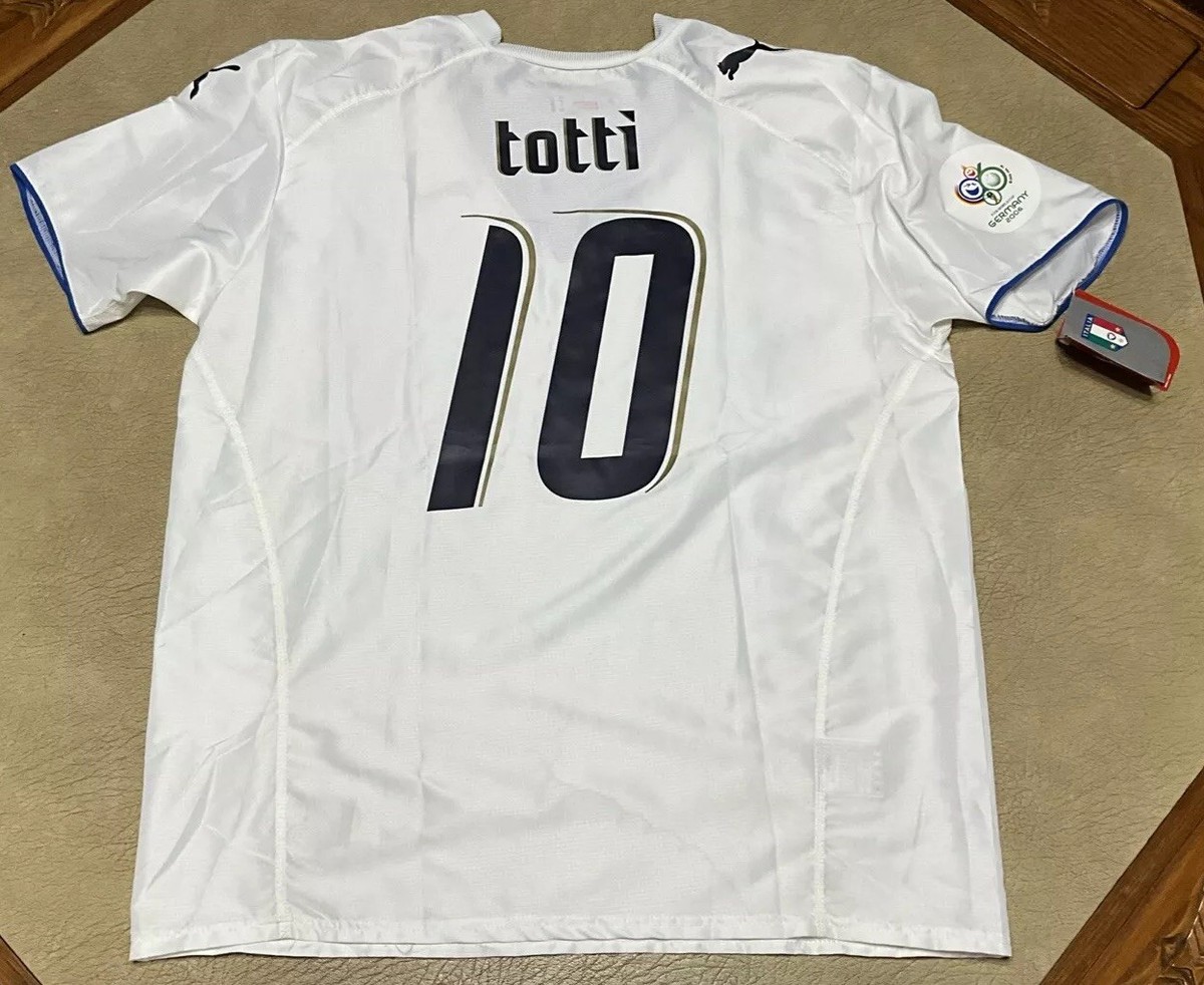 イタリア代表 PUMA ホーム ユニフォーム Totti トッティ XL相当 Puma Italia Totti #10 Germany 2006 FIFA World Cup White Away