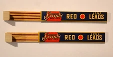 Vintage SCRIPTO Long RED Leads Two Boxes - Total 5 Leads No 123