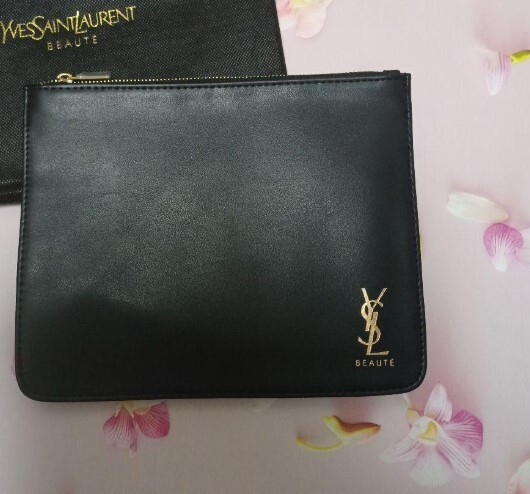 YSL Yves Saint Laurent Novità Pouch NERO GIAPPONE borsa pochette pelle sintetica