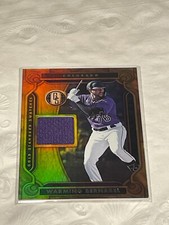 2023 Panini Chronicles Warming Bernabel Gold Standard Swatches Relic  Rockies