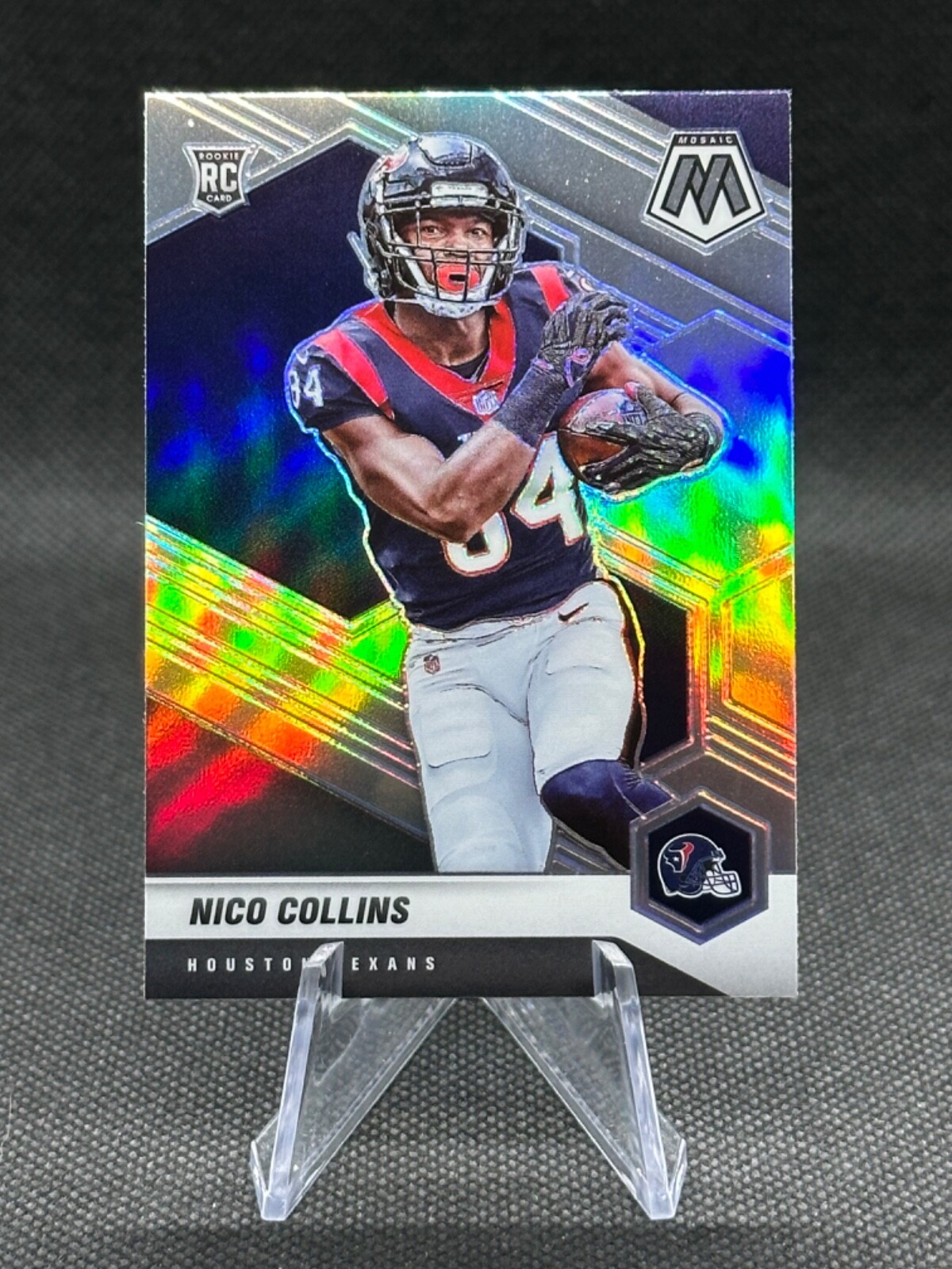 2021 Panini Mosaic NICO COLLINS Silver Prizm Rookie Variation RC #330-V Texans