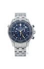 OMEGA Diver 300M Co-Axial Chronometer GMT Chronograph Matte Blue Men's Watch...