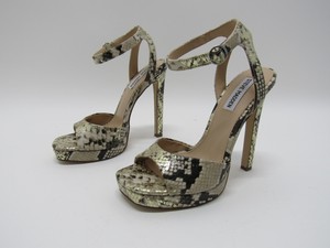 Steve Madden Para Mujer Oro Sandalias Luv Plataforma Tacones De Serpiente  Talla 8 M | eBay